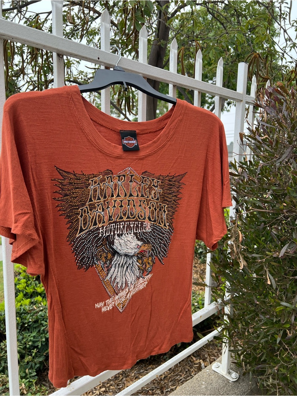 Harley-Davidson Rust Orange Eagle Graphic Tee
Smoke free home
Small/Medium